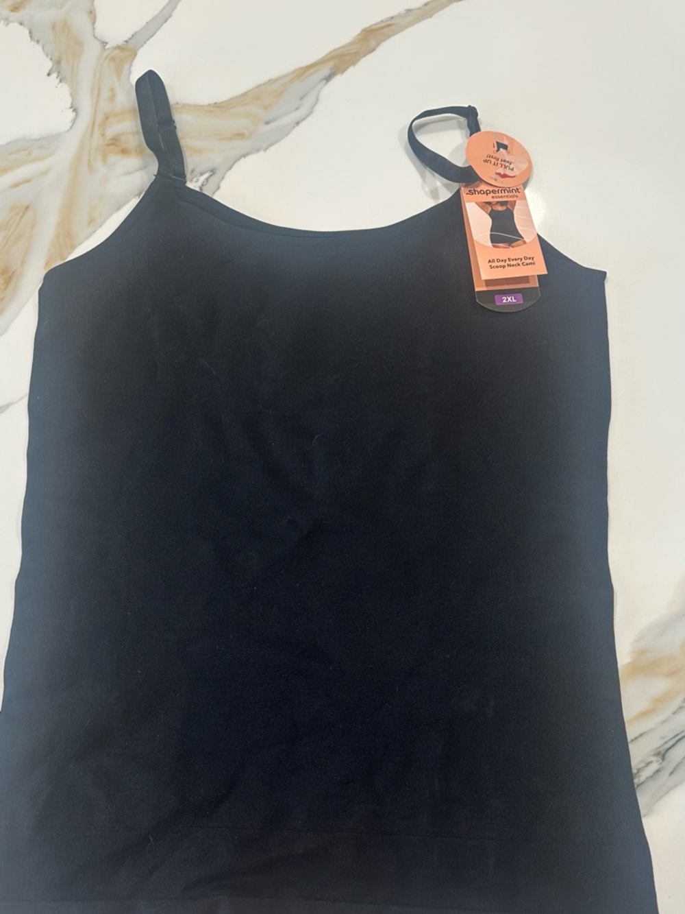 Shapermint Black Seamless Camisole Tank